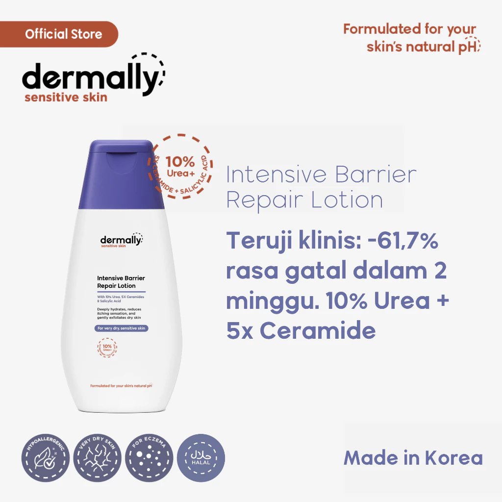 Dermally Intensive Barrier Repair Lotion - Lotion Urea 10% untuk kulit sangat kering dan eksim