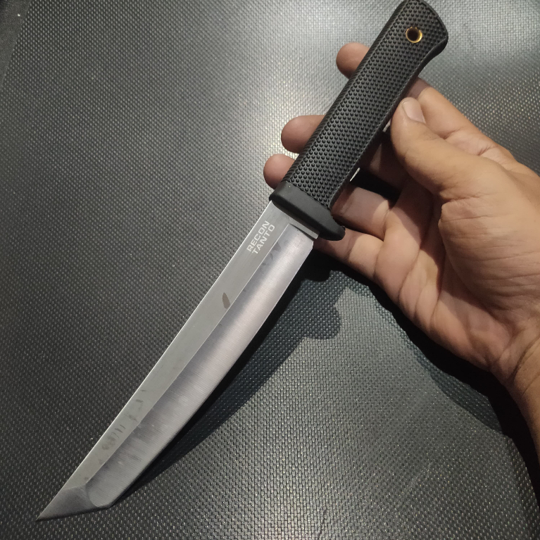 Pisau Survival Recon Tanto Silver Camping Outdoor Bushcraft