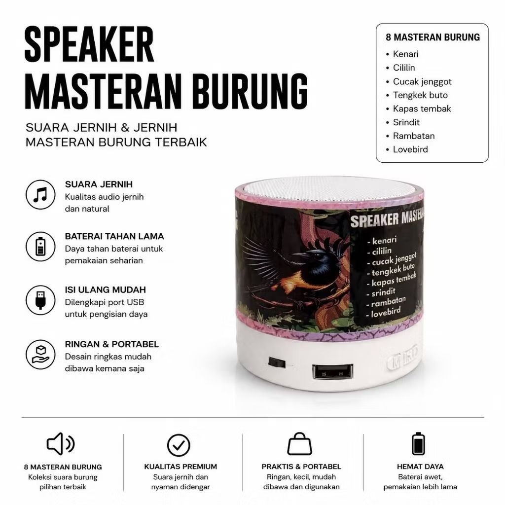 speaker masteran burung khusus burung murai