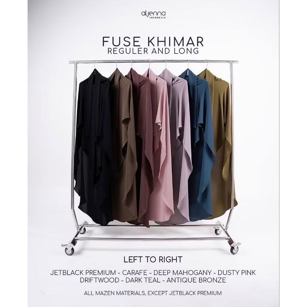 Preloved Fuse Khimar Long Carafe by Aljenna