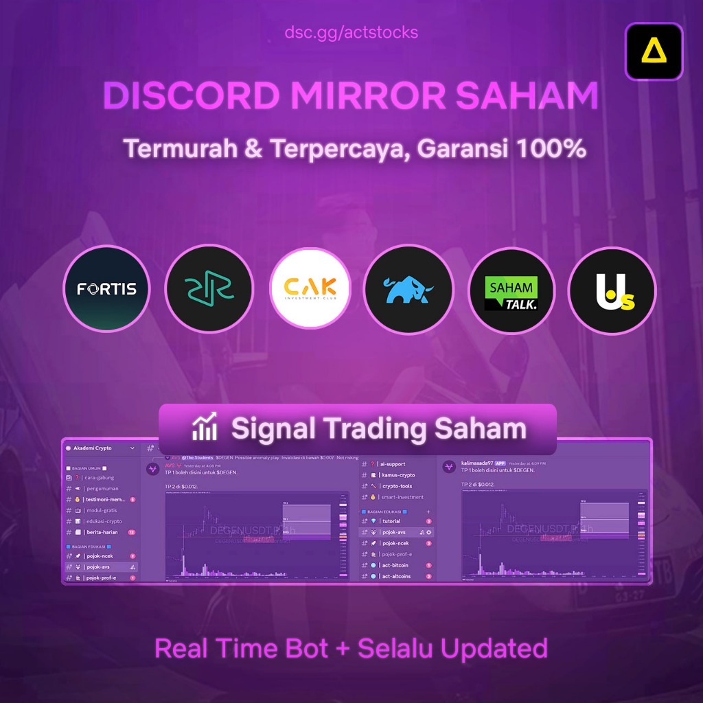 DISCORD MIRROR SAHAM PREMIUM KELAS SAHAM