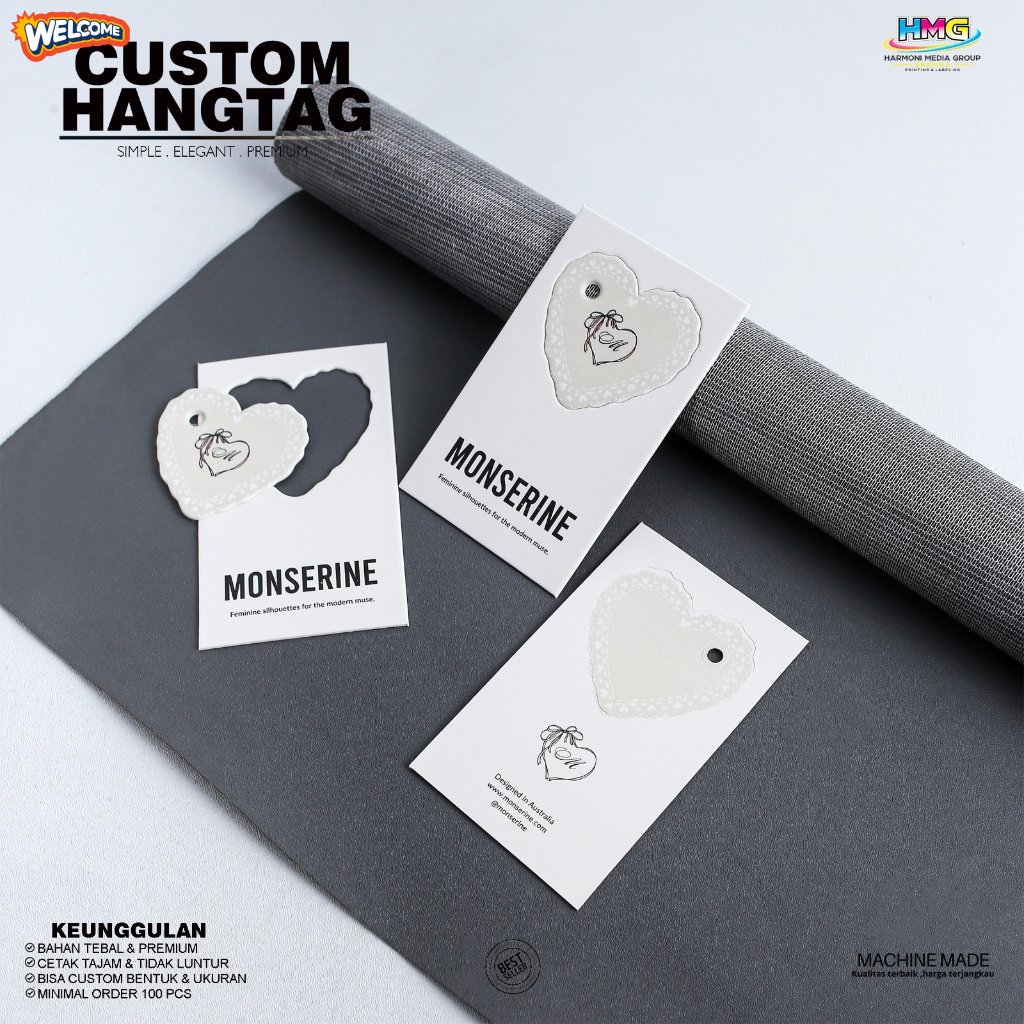 hangtag tebal 700 gsm hangtag baju premium