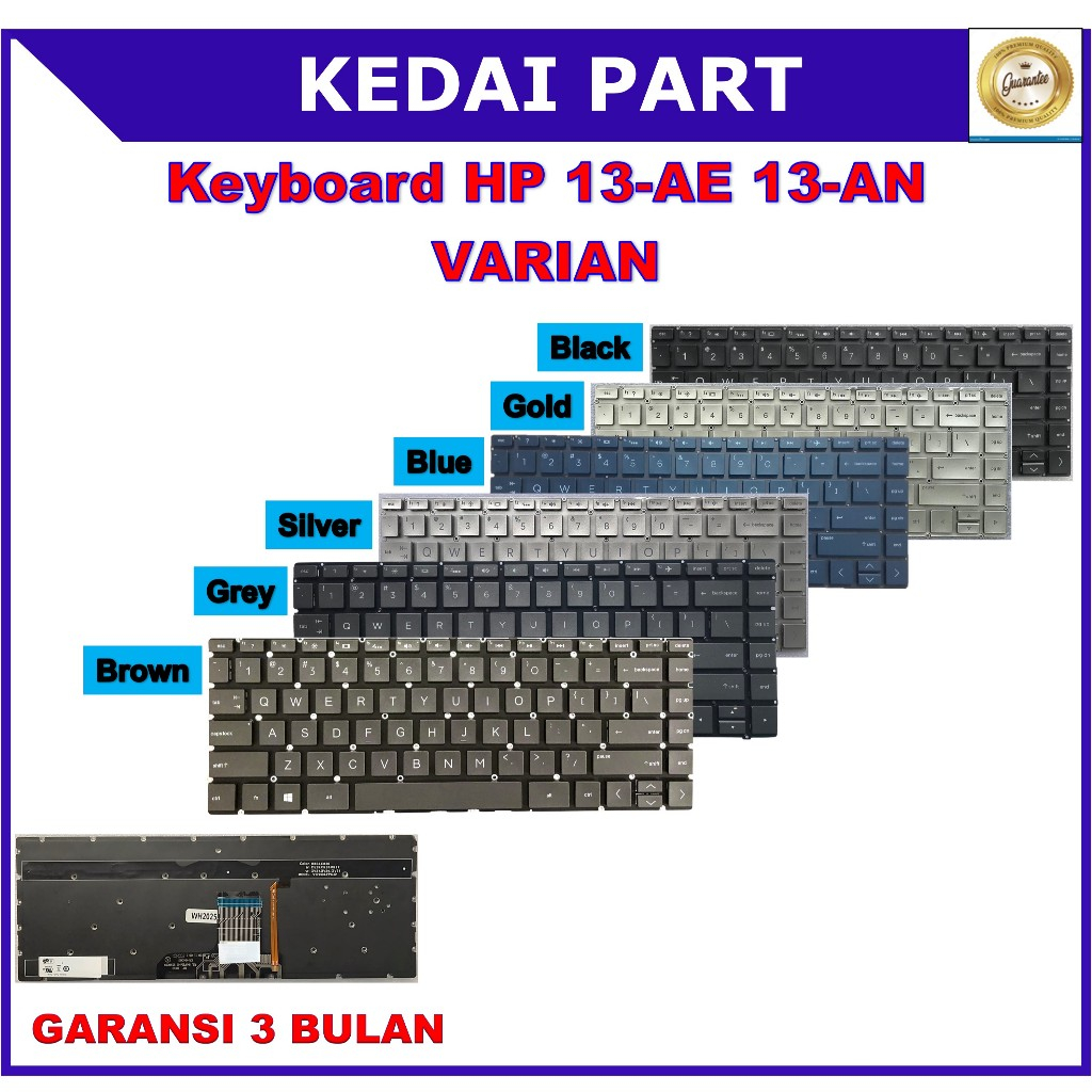 Keyboard HP Pavilion 13-AN 13AN 13-AN0030WM 13-AN0031WM 13-AN1033TU Silver Baclight Backlite