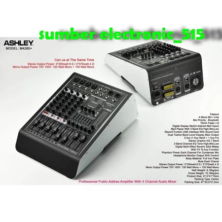 Power Mixer Ashley M4260 M4260 M4260+ M 4260 + Original