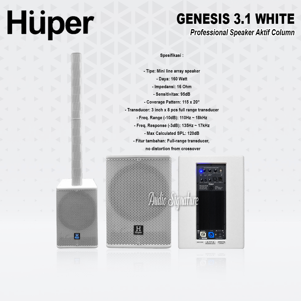 Speaker Aktif HUPER Genesis3.1 | Genesis 3.1 Putih