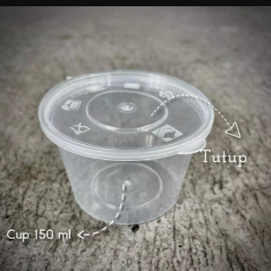 THINWALL Cup Puding Sambal Agar Agar 150 ml + Tutup Menyatu isi 50 bh