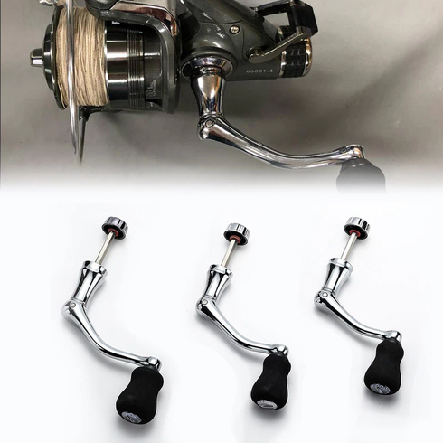 Gagang Reel Pancing Spinning Handle Reel Fishing Handle Aksesoris Pancing Logam
