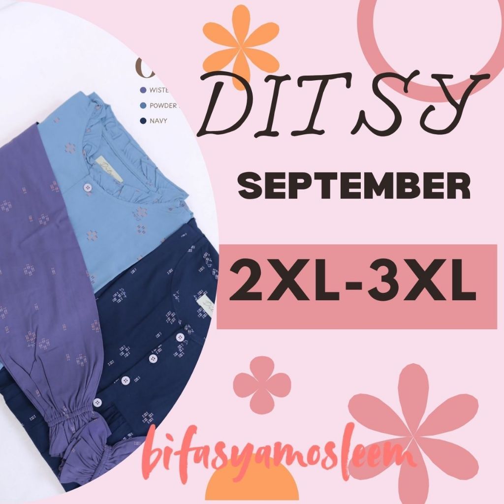 DITSY SEPTEMBER 2026 NIGHTGOWN GAMIS SIZE 2XL 3XL XXL XXXL