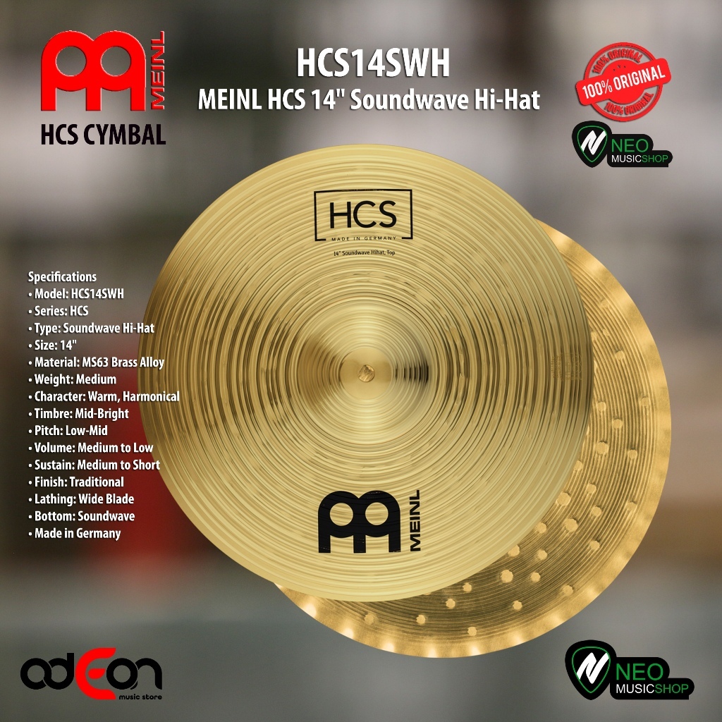 MEINL HCS14SWH 14" Soundwave Hi-Hat