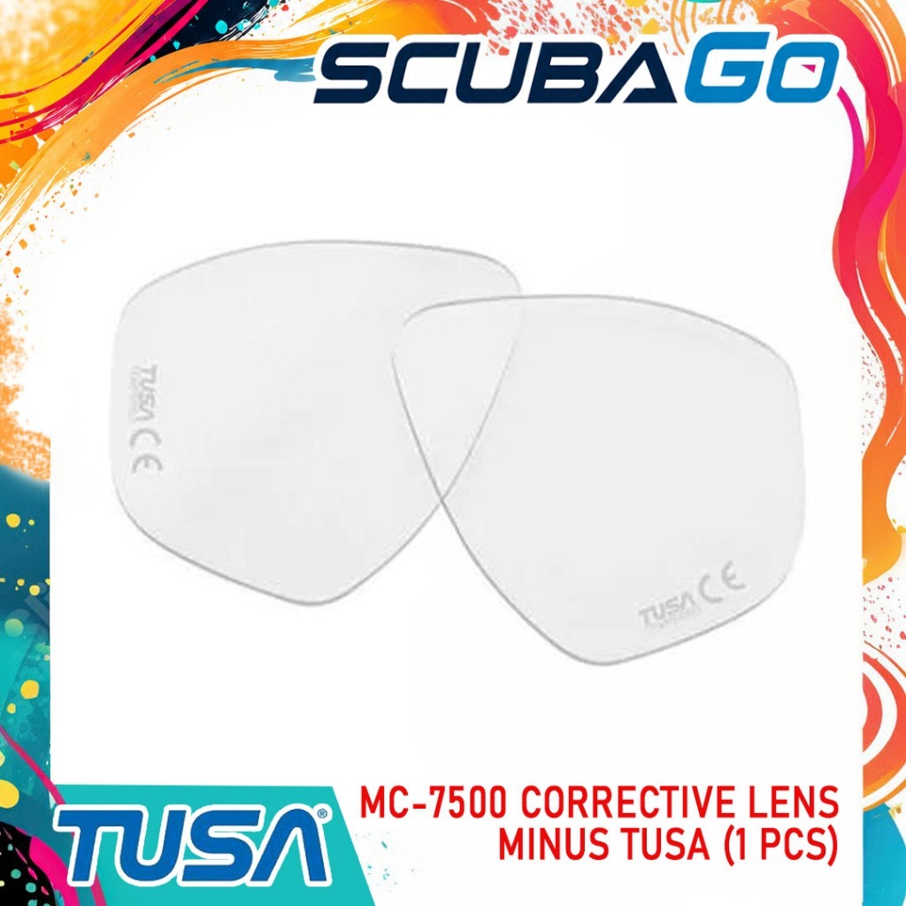 MC-7500 Corrective Lens Tusa Short Sighted Mask Lensa Minus 1PCS For Masker Selam Scuba Diving