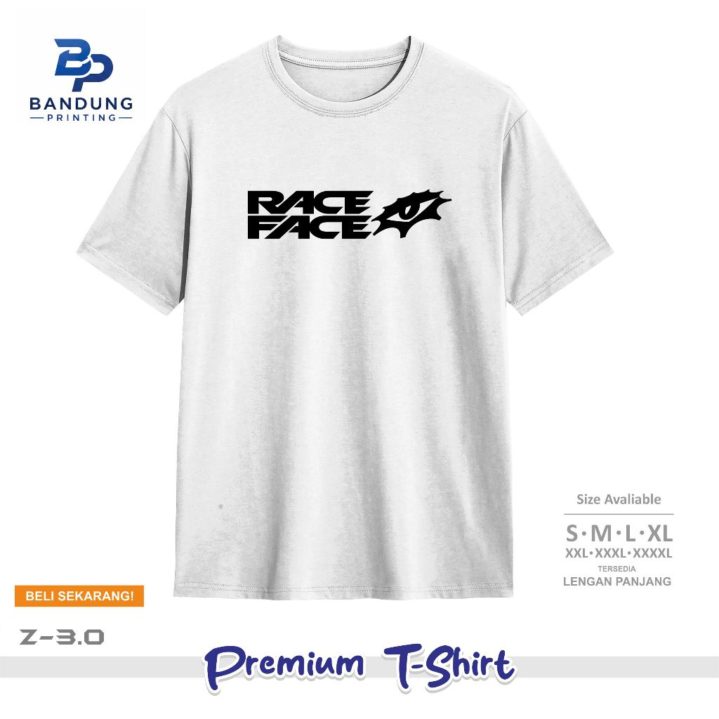 Baju Kaos Distro Race Face T-Shirt Pria Wanita Kaos RaceFaceZ04