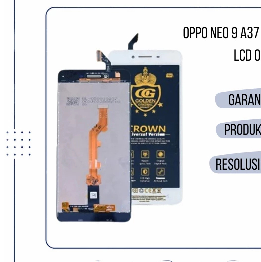 LCD TOUCHSCREEN OPPO NEO 9 A37 - LCD OPPO A37f - LCD OPPO A37 COMPLETE ORIGINAL