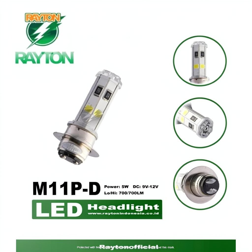 Lampu Led RTD Lampu Depan Led Motor 4 Sisi, RX King,Mio Soul,Mio J,Beat,Vario,Xeon,Dll Universal