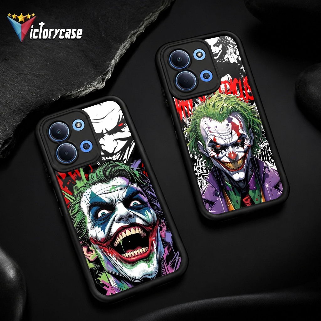 Case Hp Softcase glossy For REDMI 15C POCO C85 Motif JOKER Silikon Glass Casing Handphone Premium