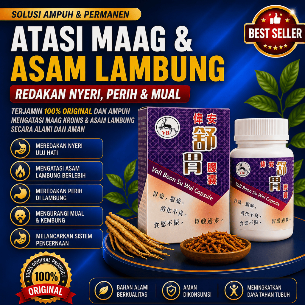 Vall Boon Su Wei Capsule Herbal lambung maag