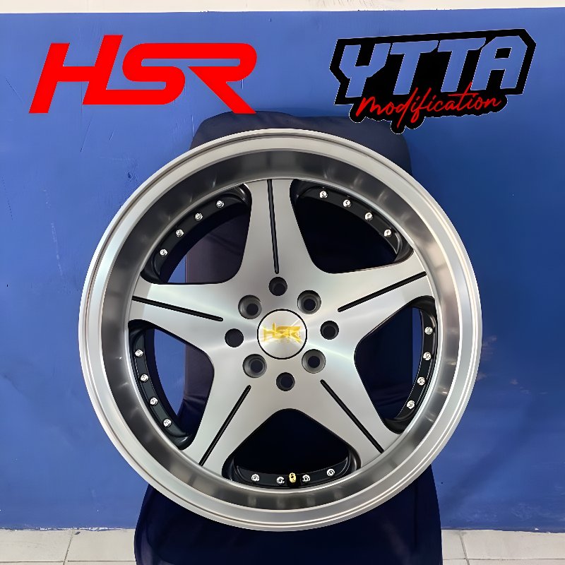 HSR WHEEL Velg Mobil Celong HSR ANAMBAS Ring 16 Glossy Black,Brio,Yaris,Calya,Avanza