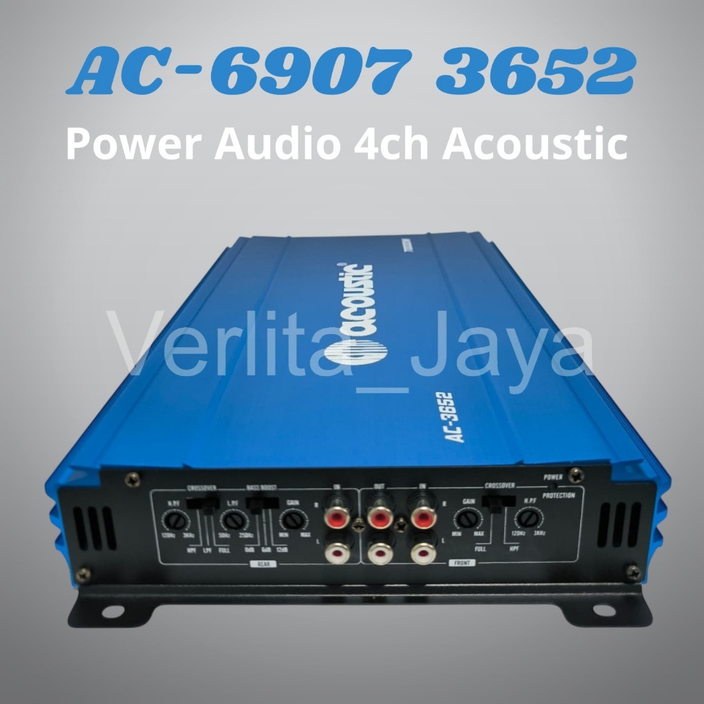 Power Audio Acoustic AC-3652 Amplifier 4 Channel Acoustic untuk SUBWOOFER