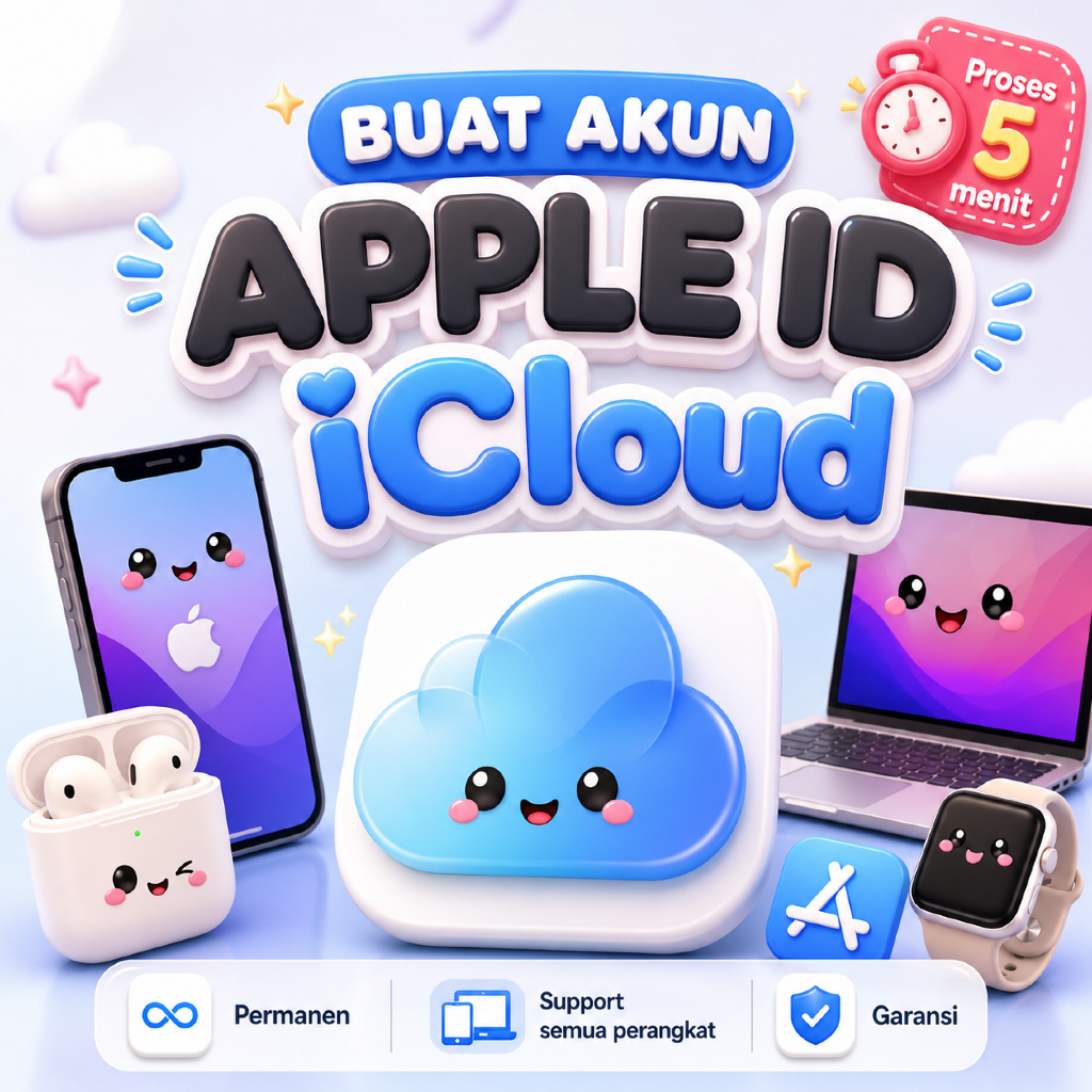 Akun Apple ID | Akun iCloud Bergaransi