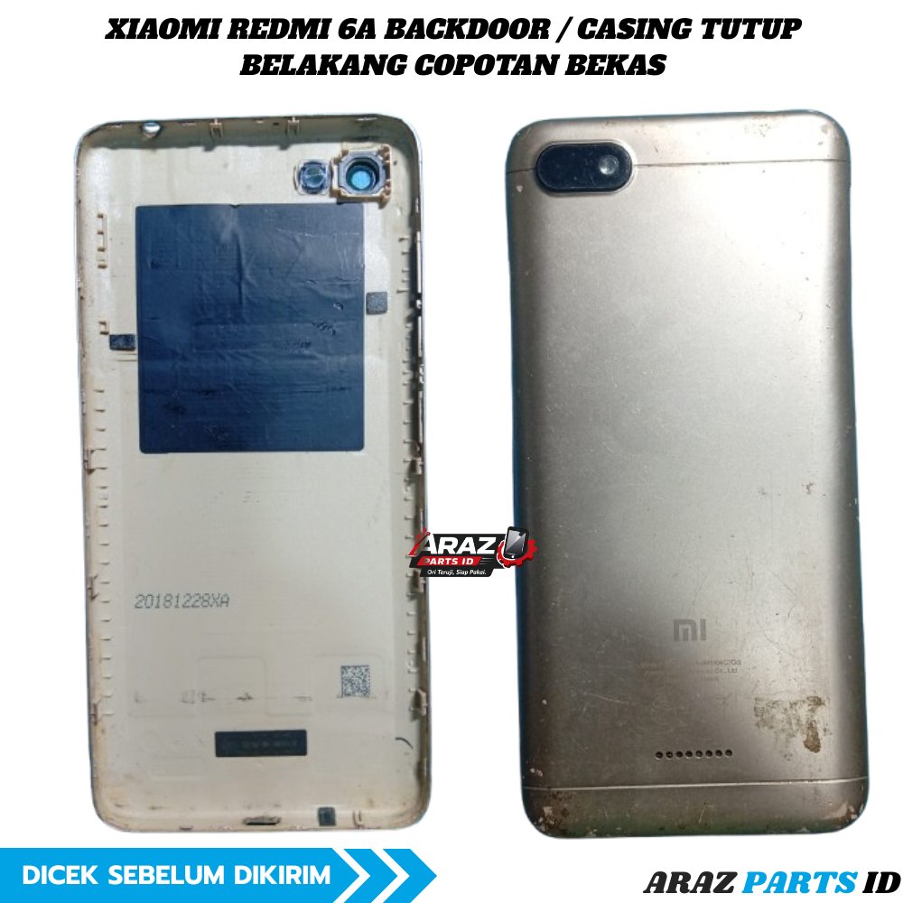 Xiaomi Redmi 6A Backdoor / Casing Tutup Belakang Copotan Bekas