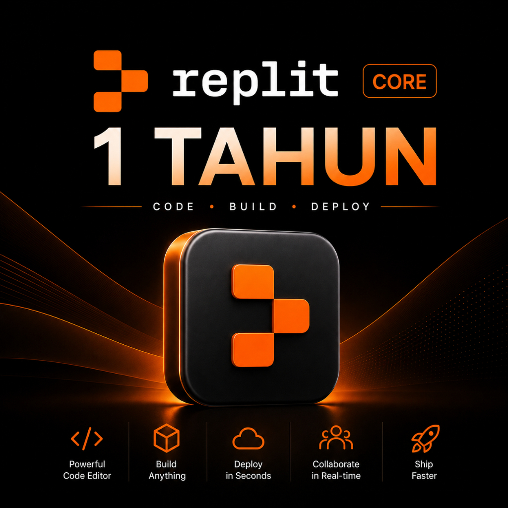 Replit CORE 1 Tahun Subscription AI Builder