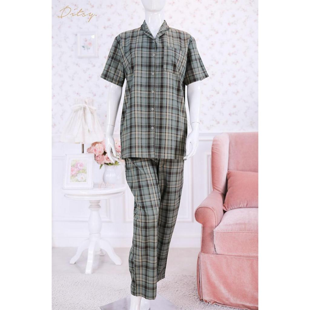 VICHY SAGE GREY PAJAMAS SERIES 2  BY DITSY OFFICIAL