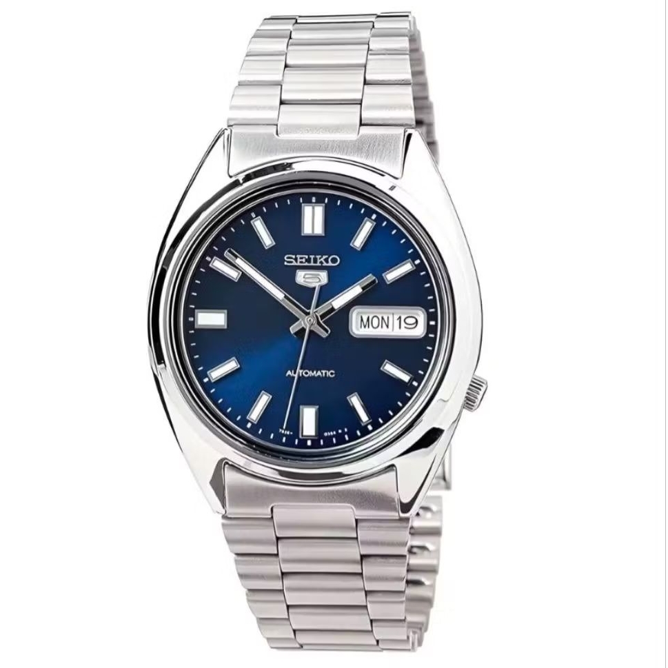 Jam Tangan Pria Seiko 5 SNXS77K1 Automatic Blue Dial Stainless Steel SNXS77