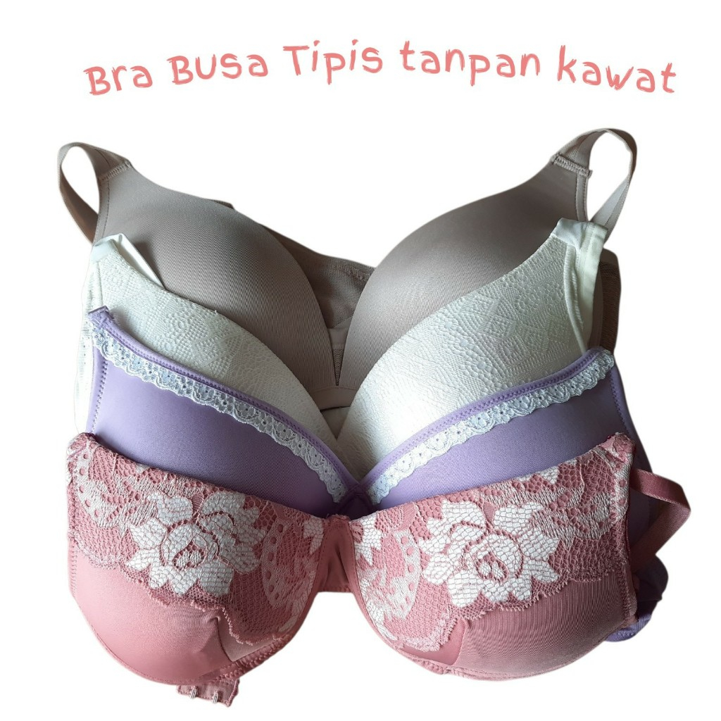 Bra Tanpa Kawat busa tipis 32b 34b 36a 36b