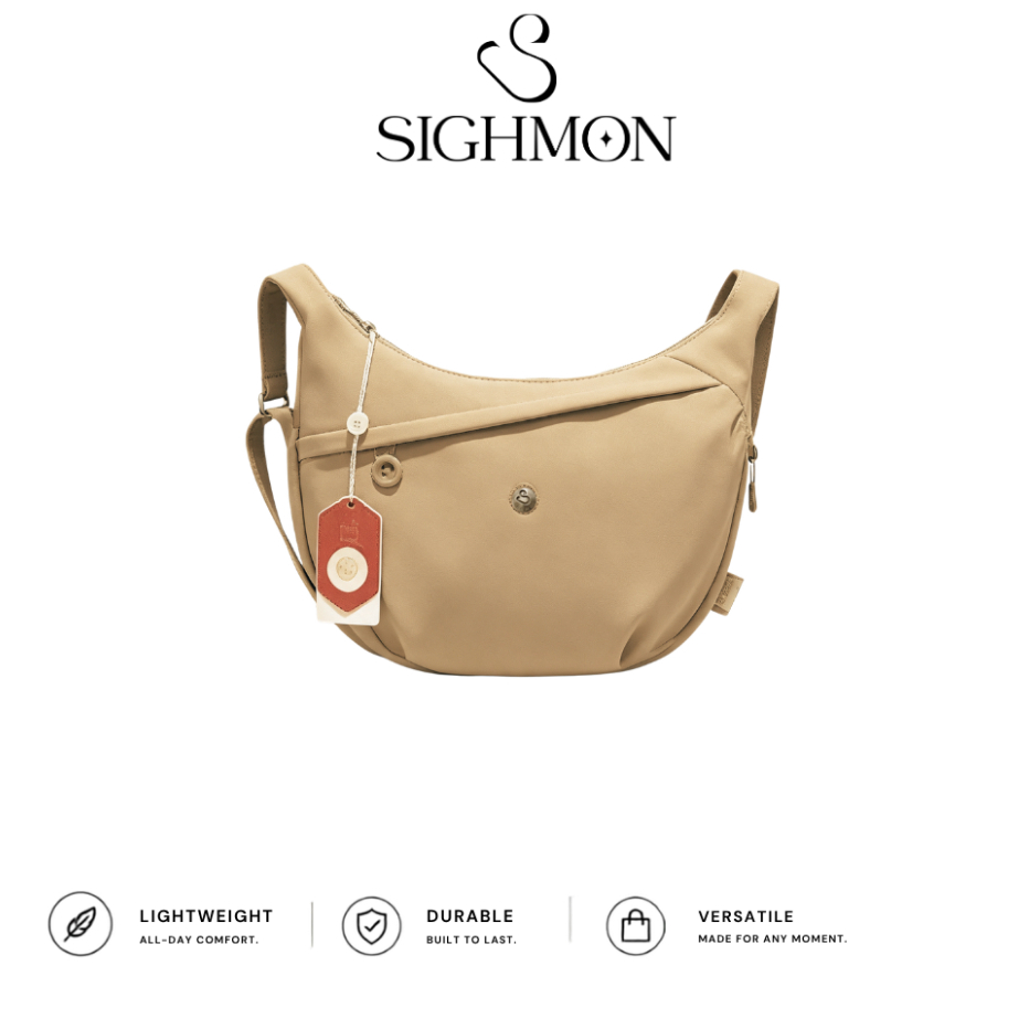 [AILASKA] SIGHMON - Tas Selempang Bulan Medium Casual Crossbody Bag, Shoulder Bag