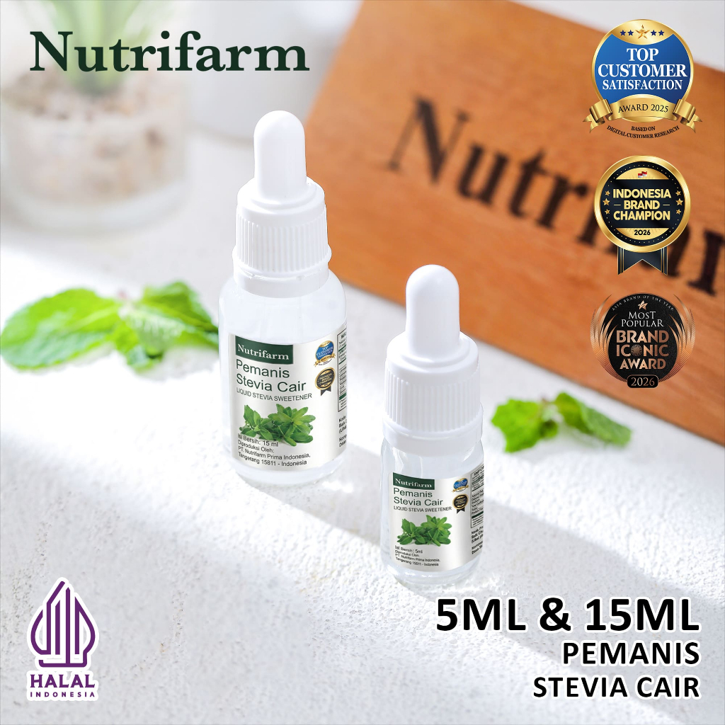 Stevia Cair 5 ml / Stevia Cair 15 ml