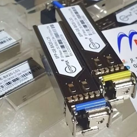 MRay 1 PAIR SFP SINGLE MODE 1GBPS SM 20KM LC Simplex BiDi Gigabit FO BX20 Bidi 20KM Gigabit