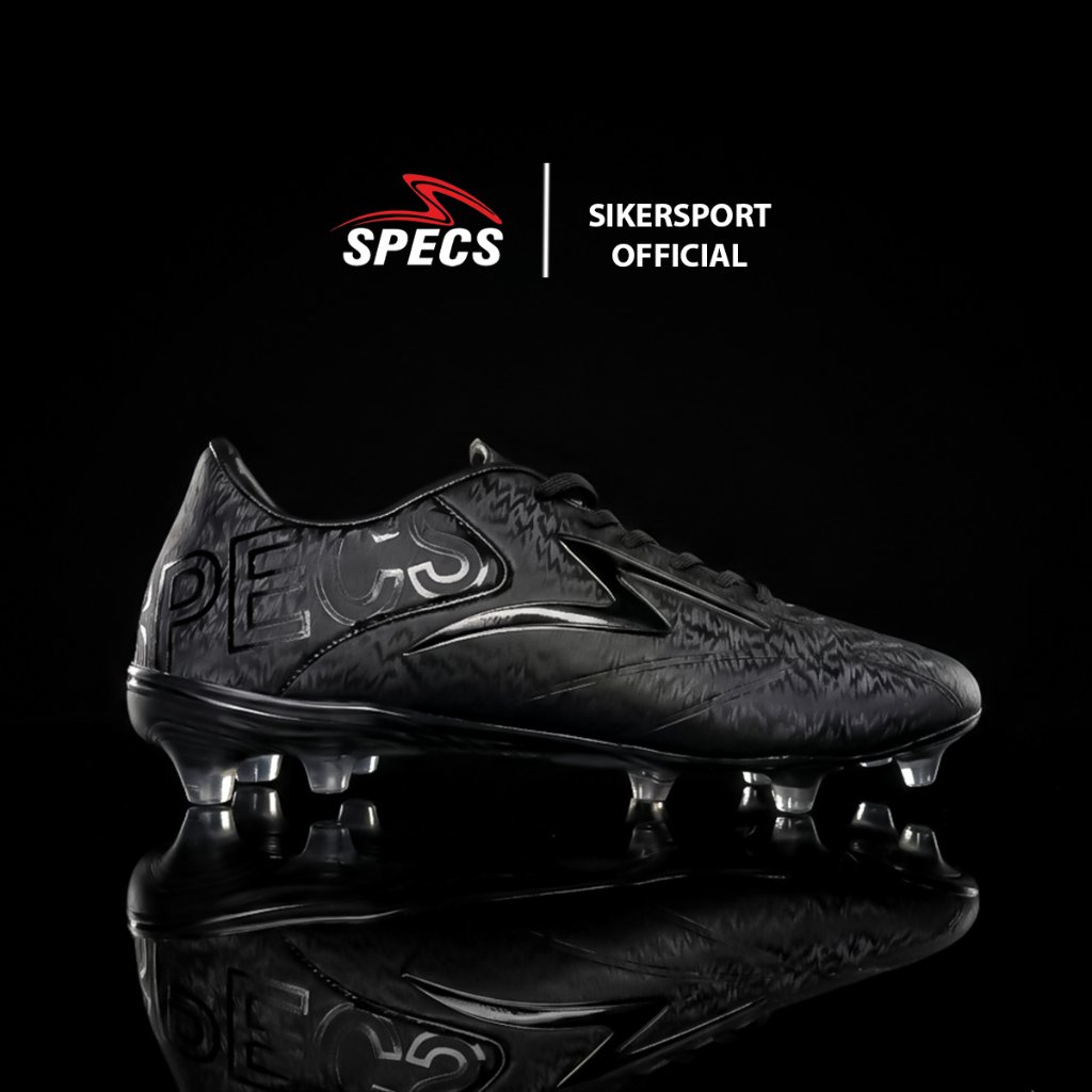 Sepatu Bola Specs ESTADIO FG Hitam Polos