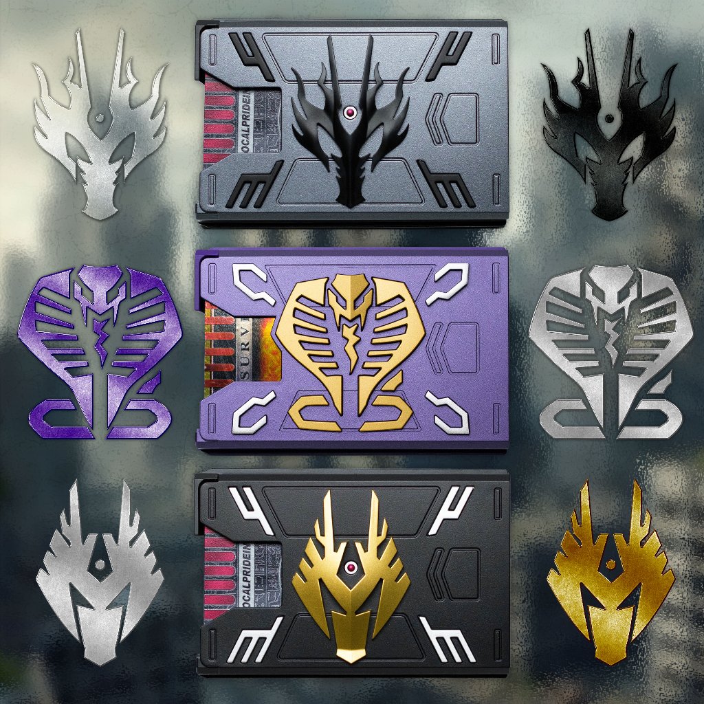 Deck Kamen Rider Ryuki Card Holder / Wallet Card (Muat 5 Kartu) - Dompet Kartu Kamen Rider Ryuki