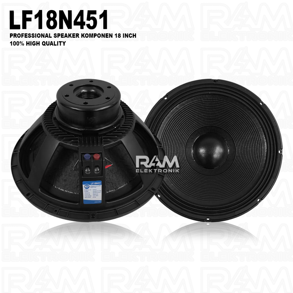 Komponen Speaker 18 Inch RCF LF18N451 | L18N451 | LF 18N451 | LF18 N451 Grade A