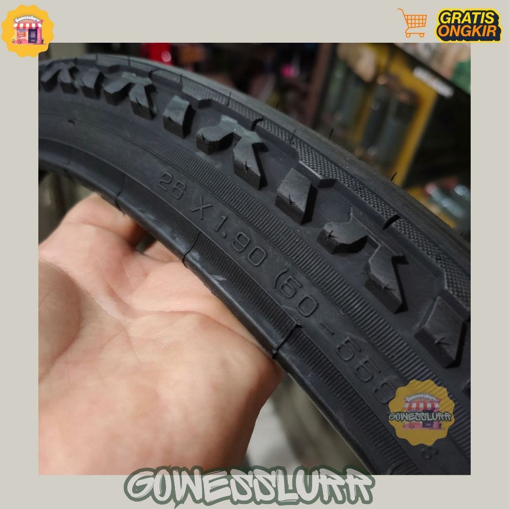 NEWWBan Luar 26 x 1.90 Swallow Deli Tire 26x1.90 S-198 Sepeda MTB Federal Motif CLASSIC