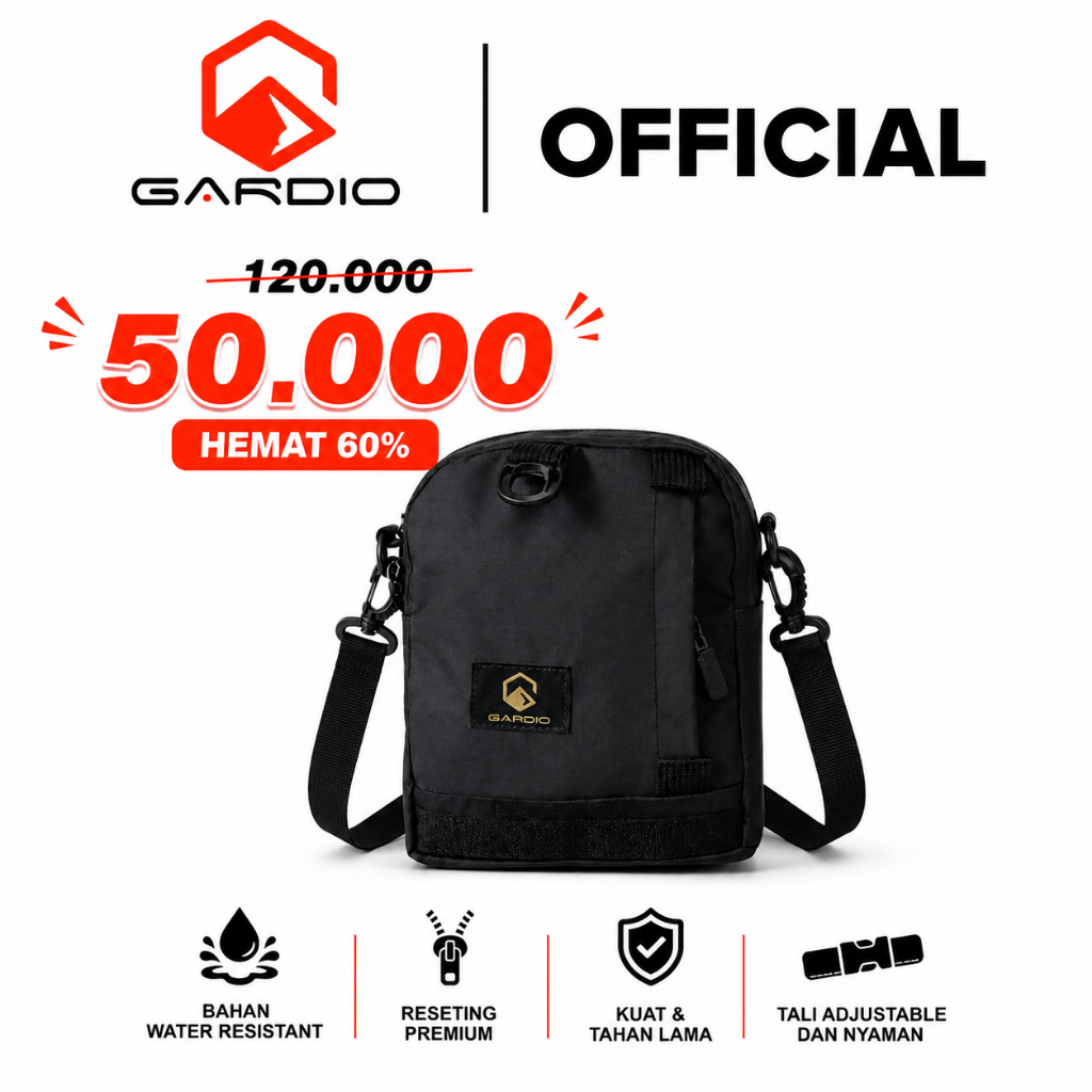 Gardio Tas Selempang Anti Air Tas Selempang Gardio GR17