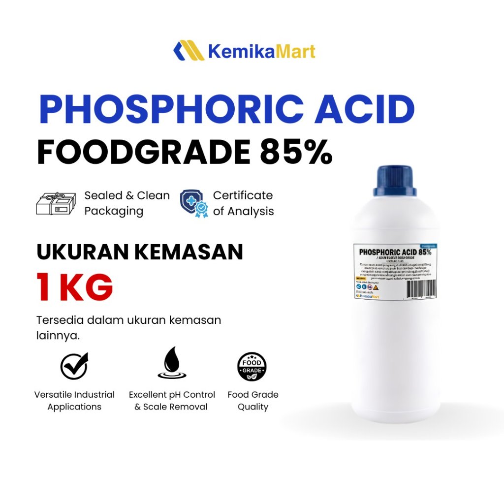 Phosphoric Acid 85% Foodgrade - 1Kg