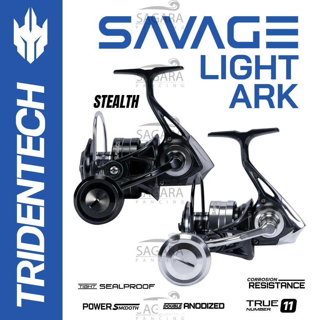 Reel Tridentech Savage Light | Reel Jigging | Reel Dasaran | Reel Pancing Spinning Power Handle
