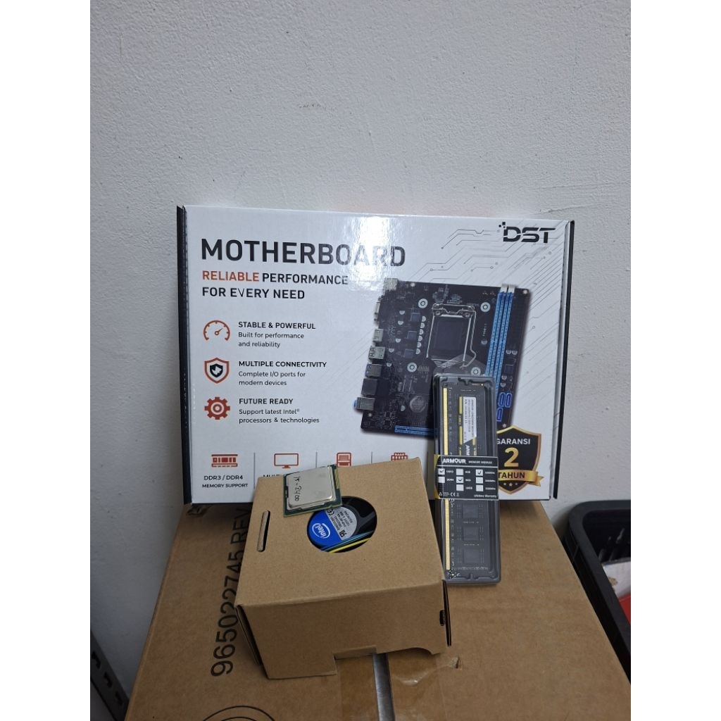 Paketan Baru Mainboard  H61 + Core i5 /Core i3 + Fan + Ram/Tanpa Ram