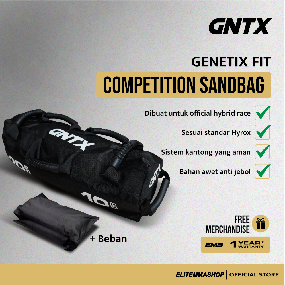 GENETIX Competition Sandbag (Filled) Hyrox Sand Bag Hyrox Hybrid Race