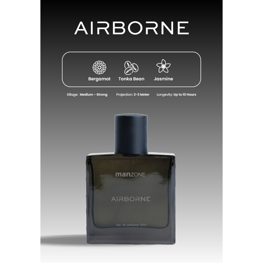 MANZONE - Parfum (EDP) Airborne 50 ml - White