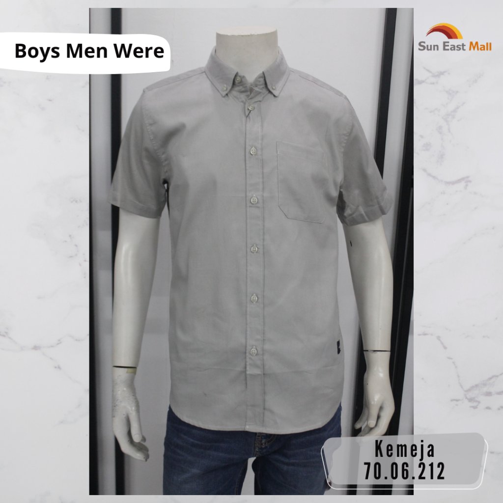 BOYS MAN WERE - KEMEJA PRIA ROLUN LENGAN PENDEK BAHAN KATUN PREMIUM TERBARU26 // 7006212