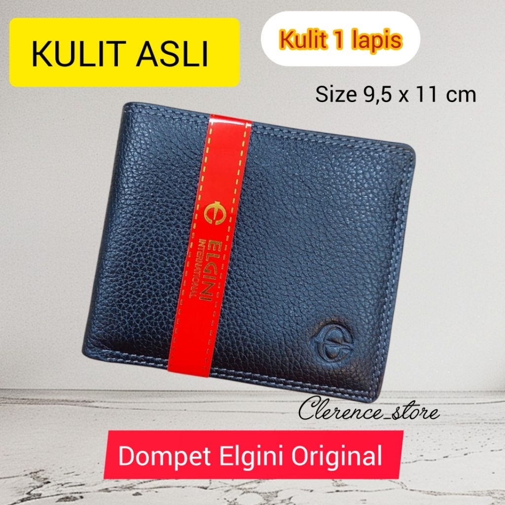 PROMO DOMPET PRIA KULIT ASLI 1 LAPIS-DOMPET ELGINI ORIGINAL 21024