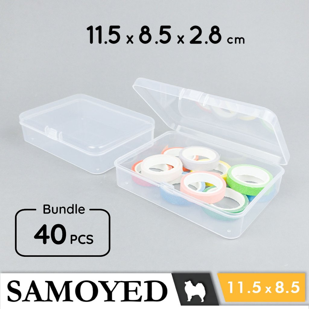 Tempat / Kotak Plastik PP Penyimpanan Kecil Serba Guna / Plastic Storage Box 11.5 x 8.5 x 2.8 / 11,5