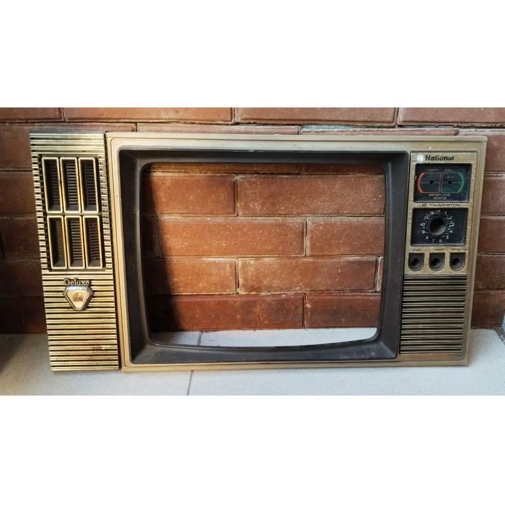 tv jadul cover tv jadul nasional untuk pajangan atau bingkai foto