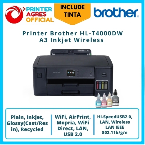 Printer Brother HL-T4000DW A3 Inkjet Wireless Printer with Auto Duplex | BROTHER  WIFI DUPLEX A3 HL-