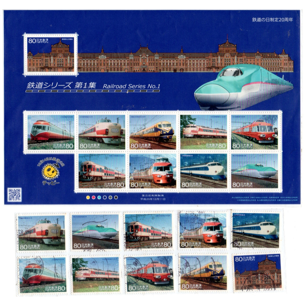 Prangko Tema Kereta Api Train 101 Jepang