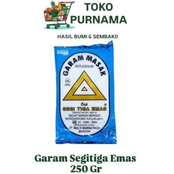 Garam Masak Cap Segitiga Emas (@250 Gram)