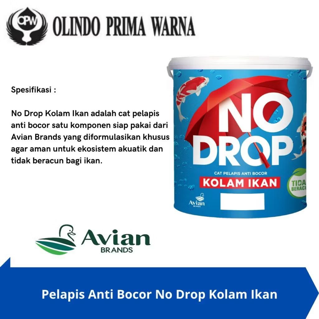 Pelapis Anti bocor No drop Kolam Ikan