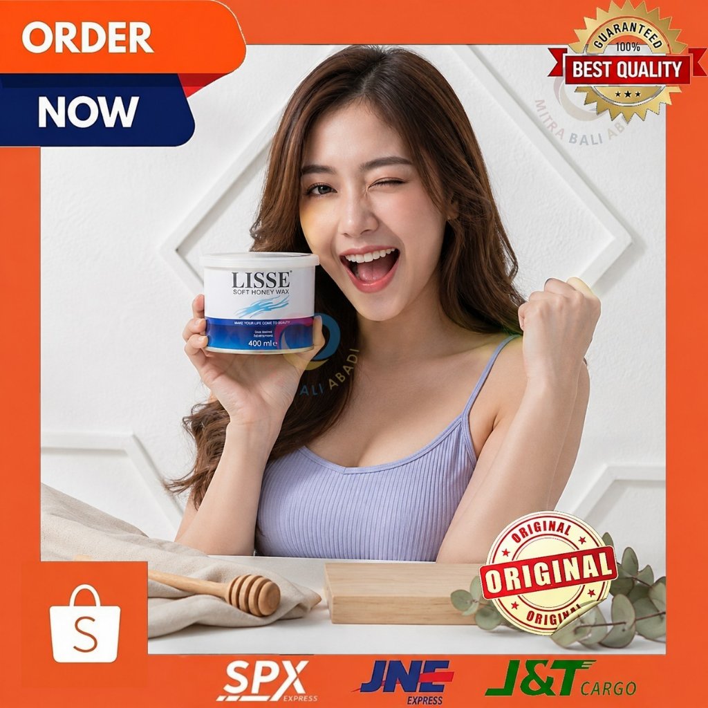 Waxing Lisse Soft Honey Wax - Wax Lisse - Lem Penghilang Bulu - Lem Wax Kaleng LIsse - Waxing Kaleng