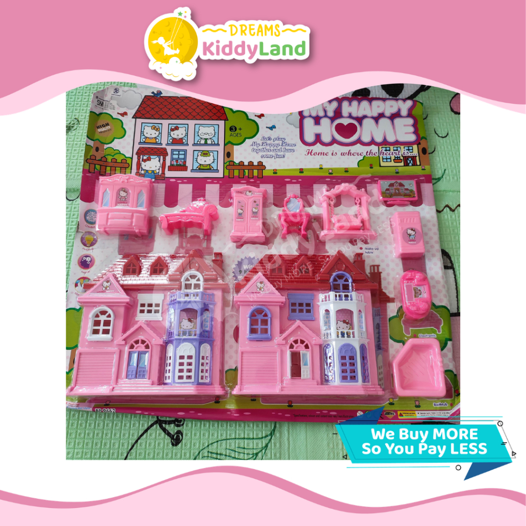 My Happy Home Hello Kitty Mainan Rumah Boneka Play House Rumah-rumahan Hello Kitty